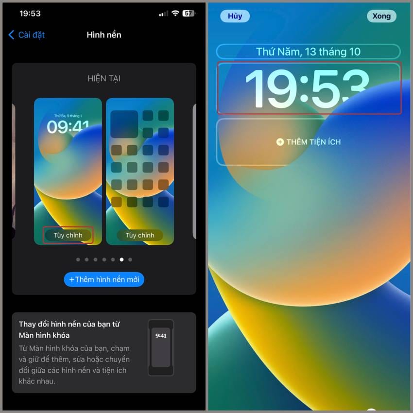 cách di chuyển đồng hồ trên iphone