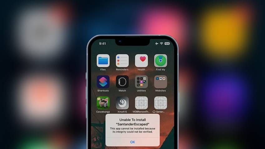 cài đặt ứng dụng không xác định iphone