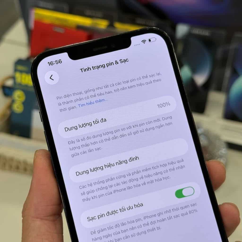 Màn hình Tình trạng pin Battery Health iPhone 12 Pro Max cũ tại 126.vn Vĩnh Long