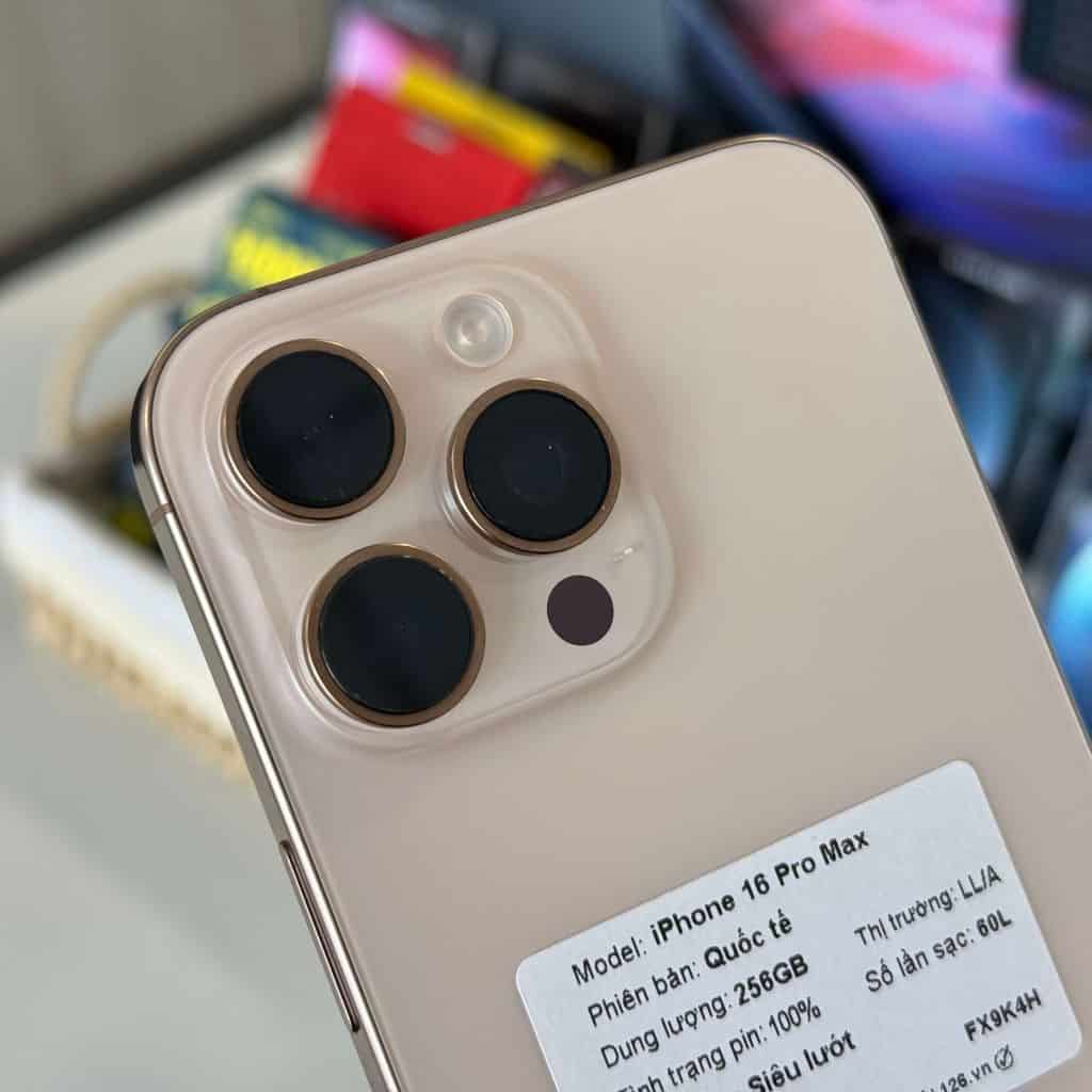 Camera zoom 5x quang học iPhone 16 Pro Max cũ tại 126.vn