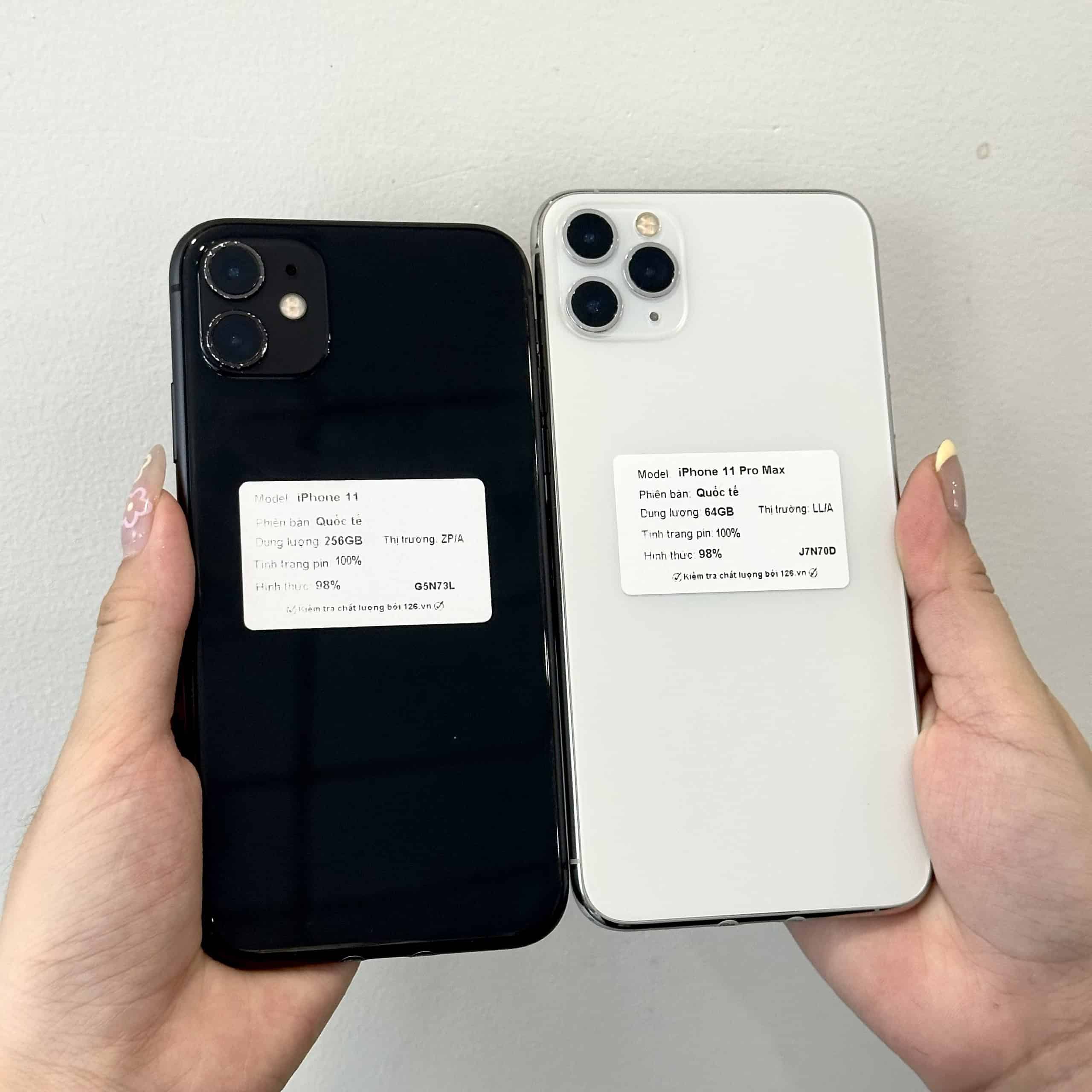 So cụm camera iPhone 11 hai camera và 11 Pro Max ba camera