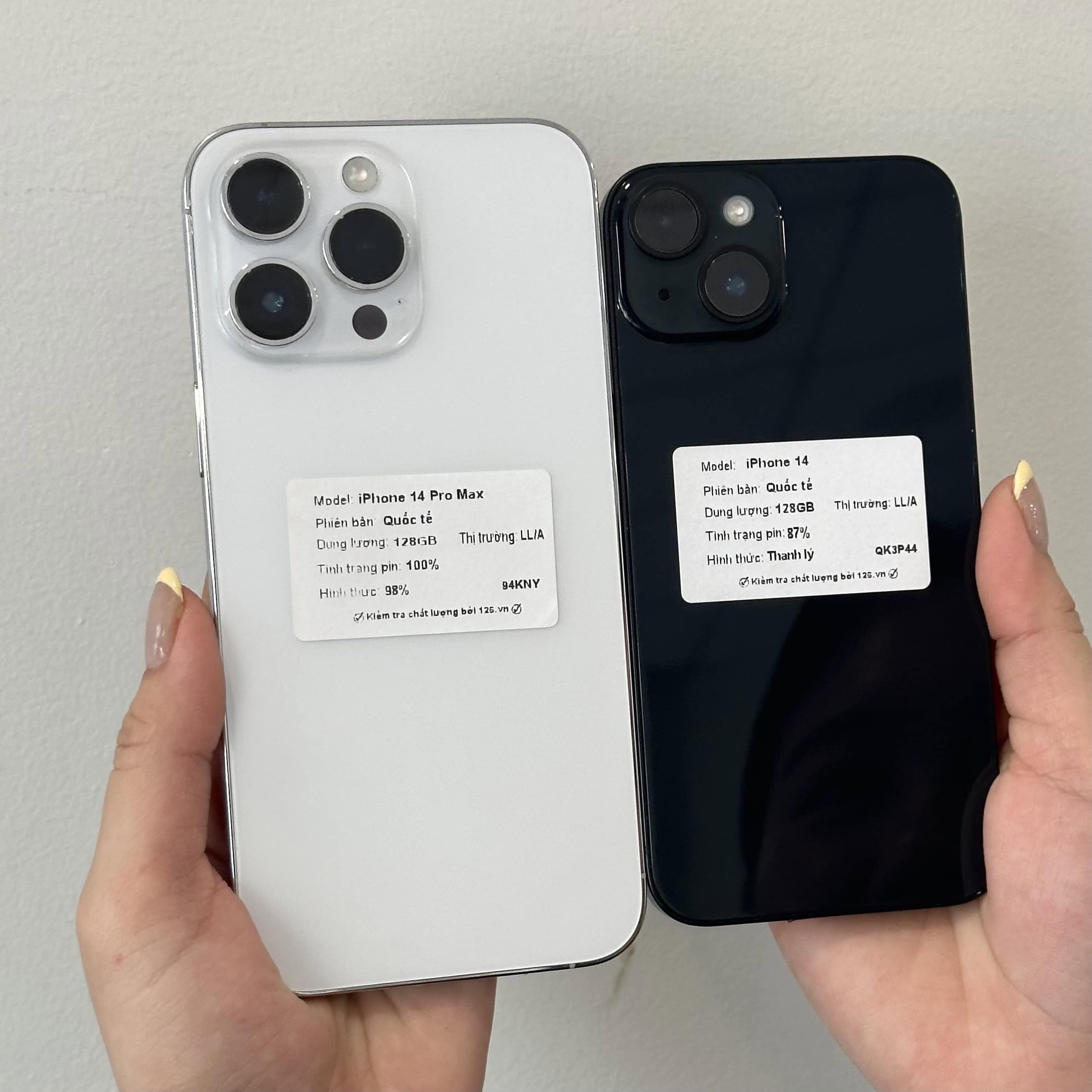 So cụm camera iPhone 14 hai camera và 14 Pro Max ba camera