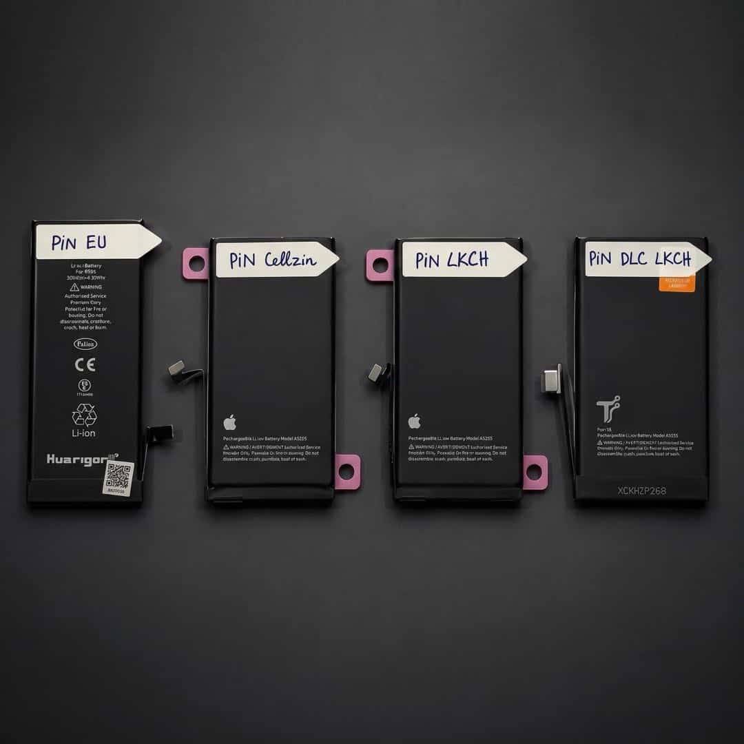 Các loại pin iPhone tại 126: Pin EU, Cell zin, LKCH, DLC LKCH