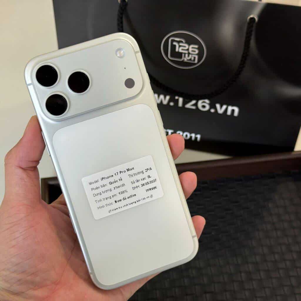 126.vn giao iPhone 17 Pro Max cũ tận nơi cho khách tại Vĩnh Long