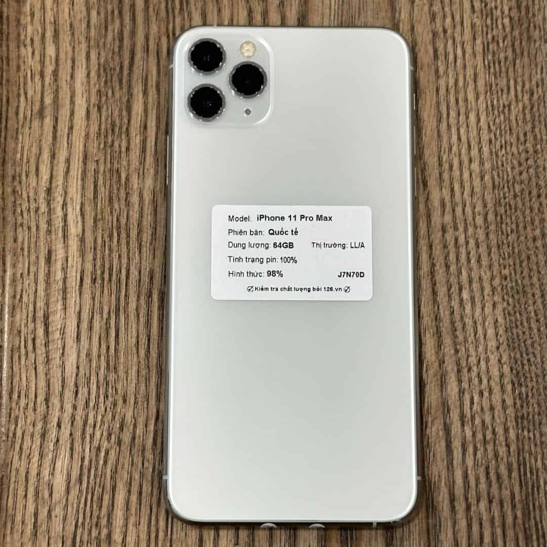 iPhone 11 Pro Max cũ Bạc 64GB quốc tế LL/A tại 126.vn Vĩnh Long