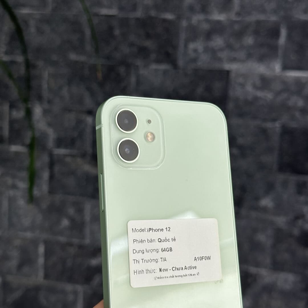 Cận cụm hai camera của iPhone 12 cũ màu xanh lá tại 126.vn