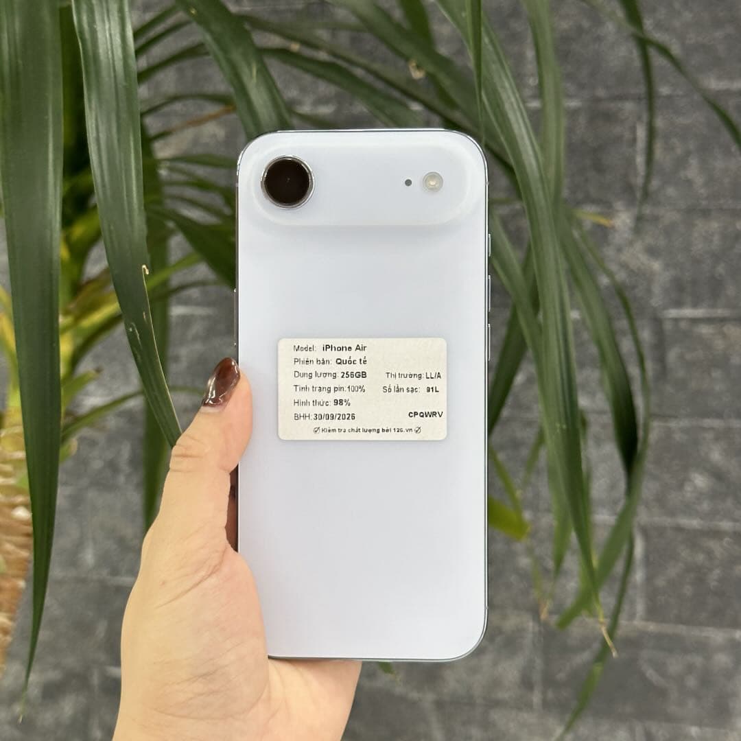 iPhone Air cũ màu trắng 256GB thân siêu mỏng một camera tại 126.vn Vĩnh Long