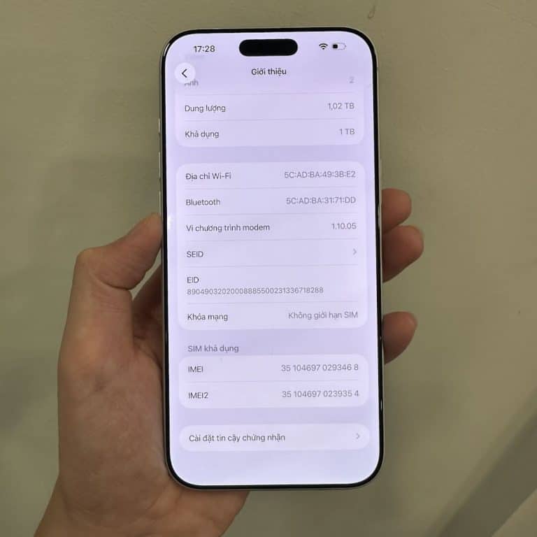 Màn hình Khóa mạng iPhone hiển thị Không giới hạn SIM tại 126.vn