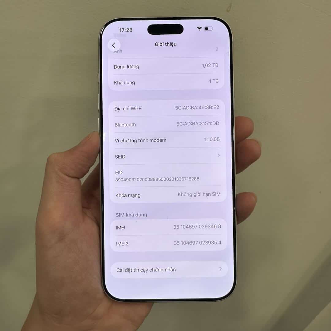 Màn hình Khóa mạng iPhone hiển thị Không giới hạn SIM tại 126.vn